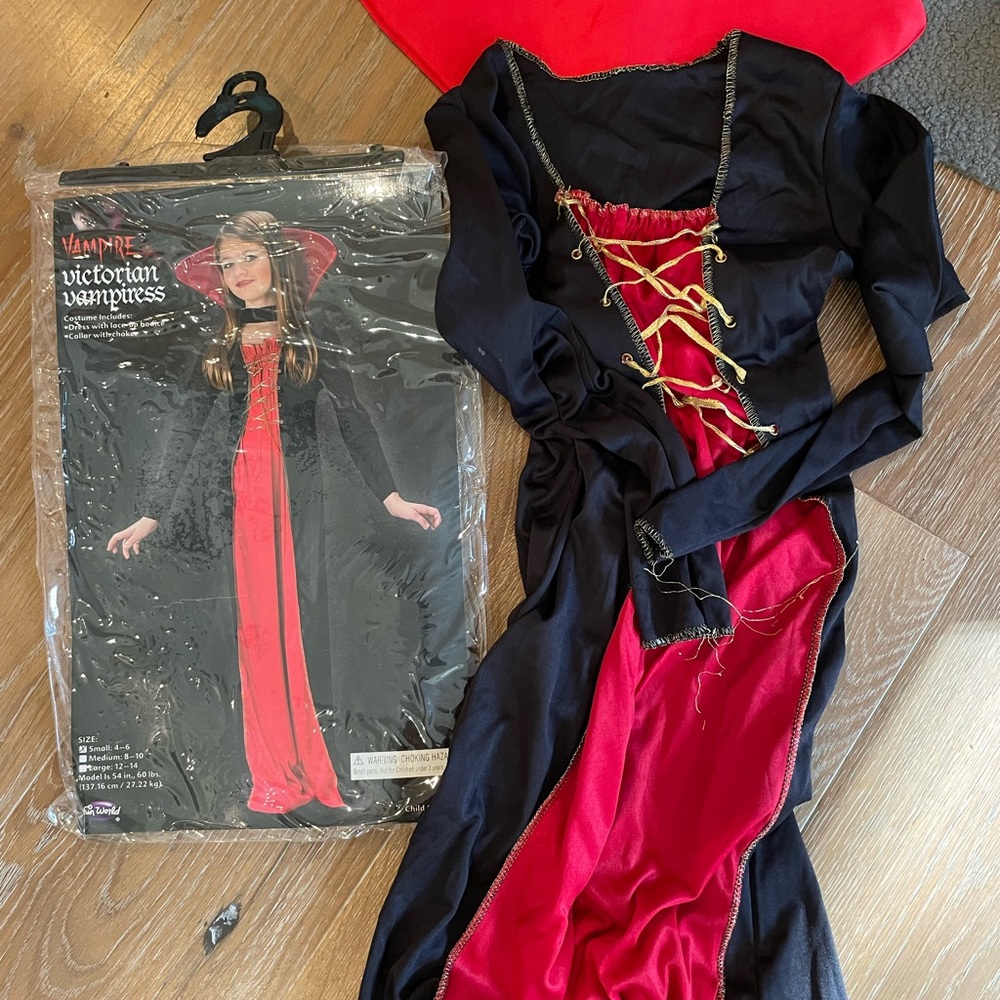 Victorian vampire kids costume